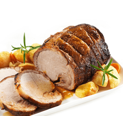 烤猪肉 "Enchaud "和鸡肉